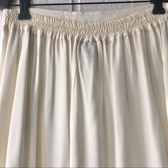 Embroidered ivory high waist rayon maxi wrap skirt - Picture 7 of 13